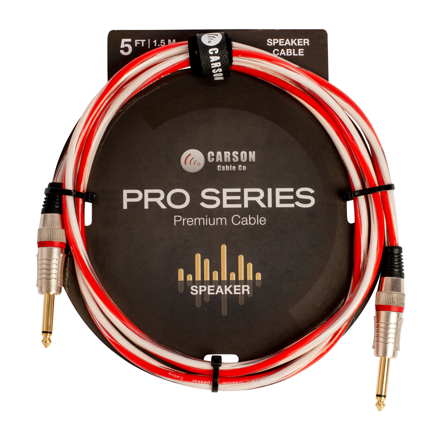 Carson | CSJ05 | 5 ft Jumbo Speaker Cable | Clear Carson | CSJ05 | 5 ft Jumbo Speaker Cable | Clear